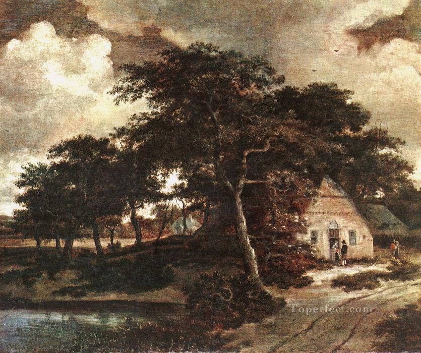 Landscape with a HutMeindert Hobbema Oil Paintings